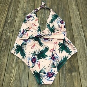 LIGHT Pink Seashell Sea Life Graphic One Piece